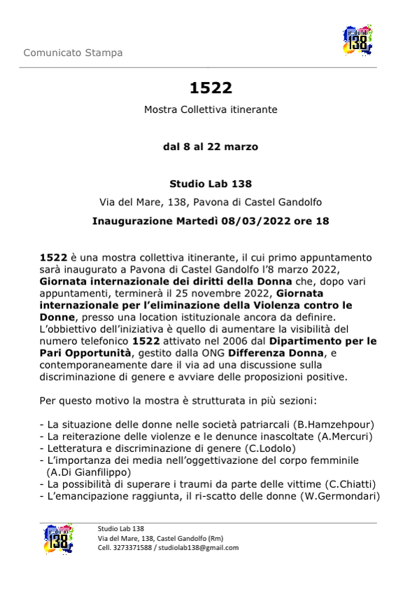 1522-Comunicatostampa-Mostracollettivaitinerante