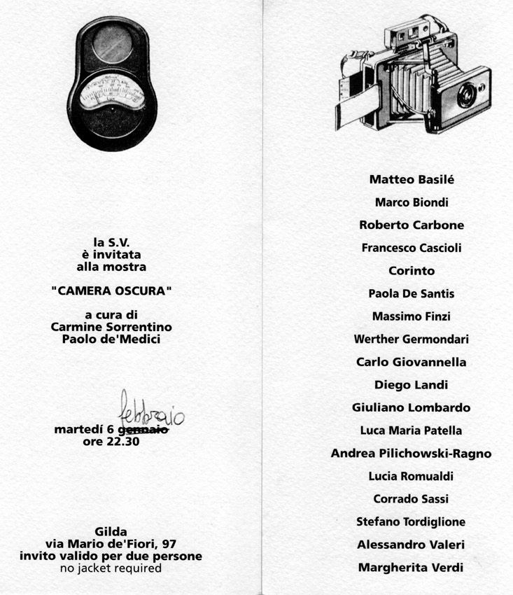 Camera Oscura Gilda Roma 1996