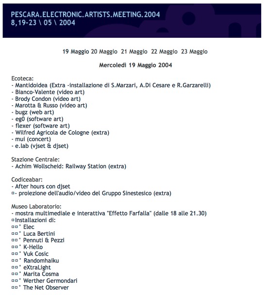 Peam2004 - Pescara Electronic Artists Meeting... copia